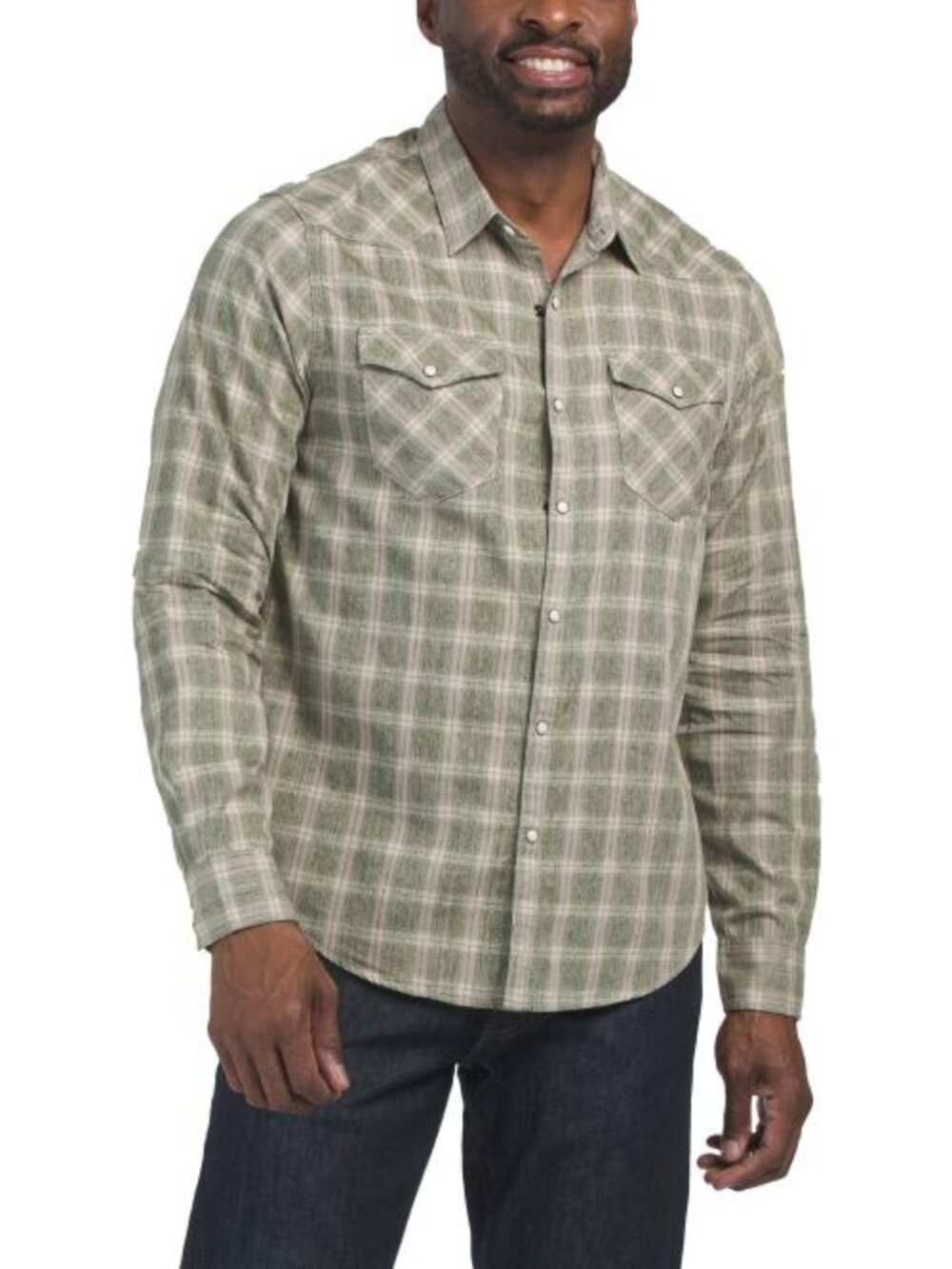 LUCKY BRAND Long Sleeve Western Shirt